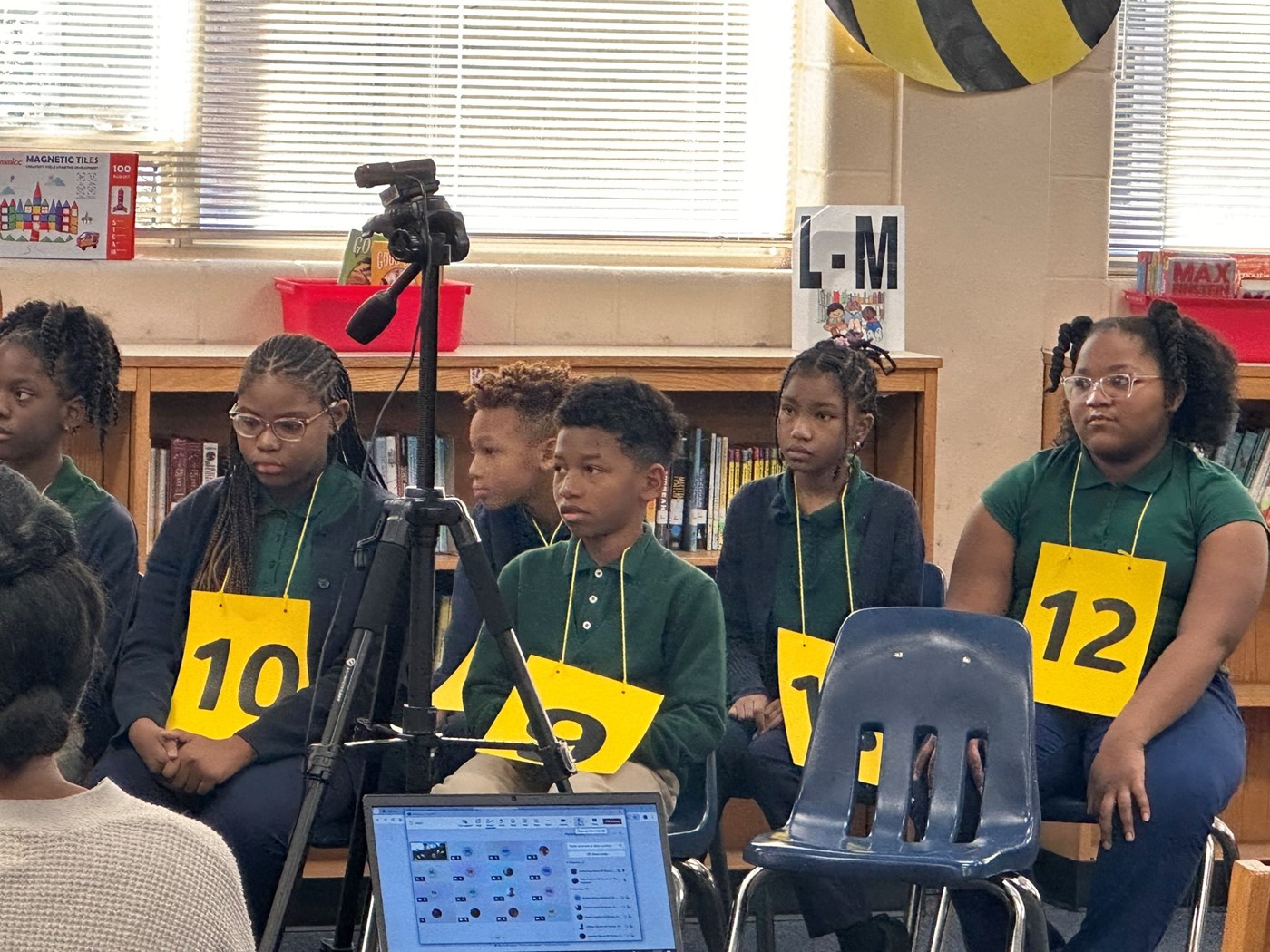 Concentrating during the Spelling Bee